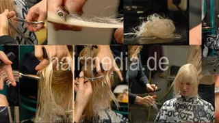 879 Kleckse blonde s0046, haircut and blow