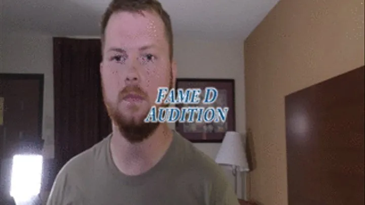 Beefy, uncut, ginger, straight guy, Fame D, auditions