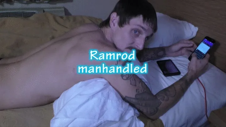 Straight Tattoo'd male, Ramrod Manhandled