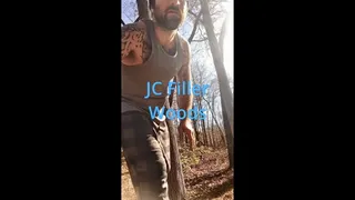 JC Fillher in the outdoors and shower