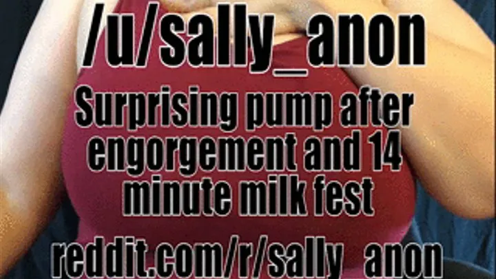 Surprising pump after engorgement and 14 minute milk fest