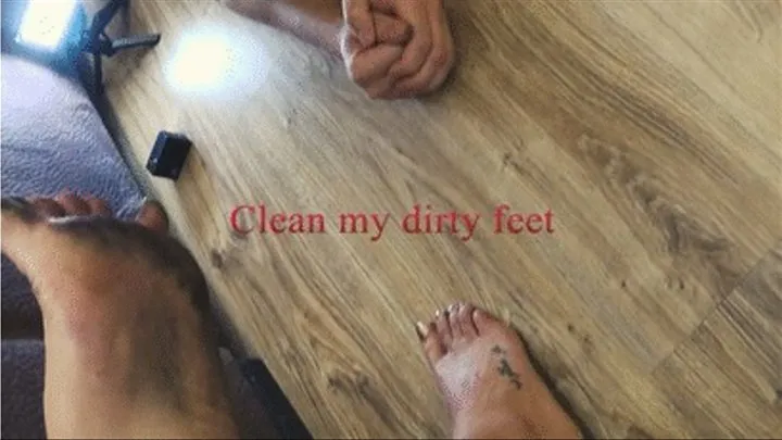 Clean my dirty feet