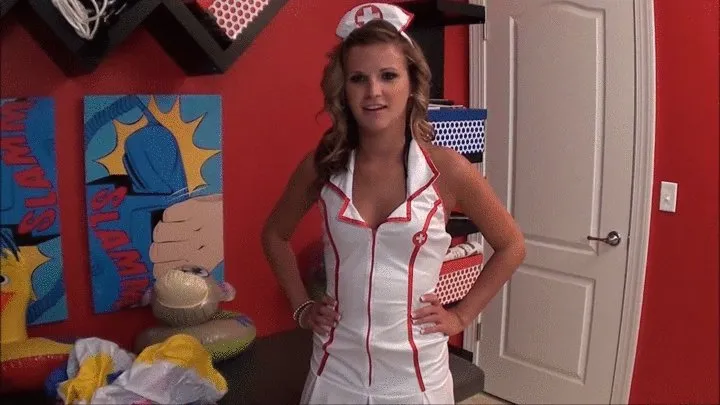 Sexy nurse Dacy INFLATES