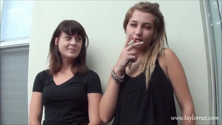 Two hotties smoking for you