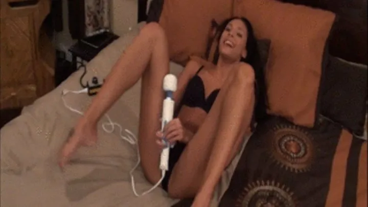 Danica Logan uses the hitachi on herself