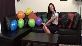 Mandy pops balloons for you