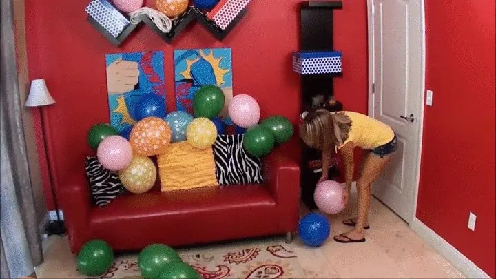 Balloons popping everywhere!