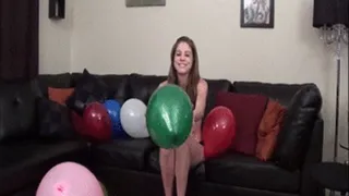 Balloon popping fun...