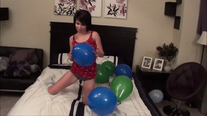 Popping balloons with Bailey Paige!