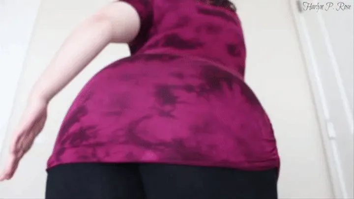 Fat Ass in Black Leggings