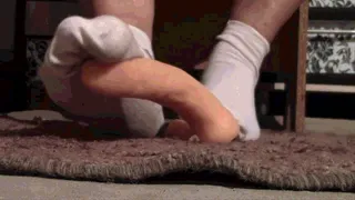 Satisfy the itchy dirty socks with your hard penis