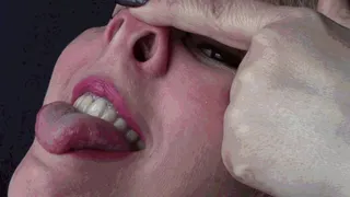 Sophia's nose pig enjoys the smell of your cock