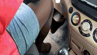 Order Pumping car pedals in tights without shoes 2