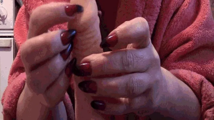 I will scratch your cock with my sharp nails