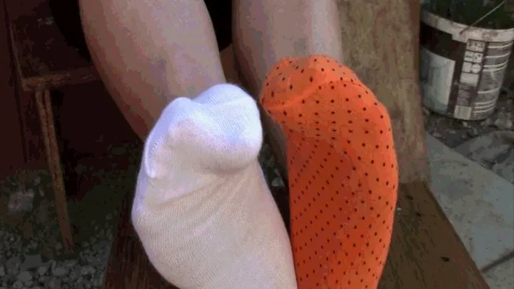 My legs in different socks tease you