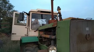 Pumping Pantyhose Pedals in a Big Tractor 2