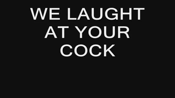 Laughing at your Penis