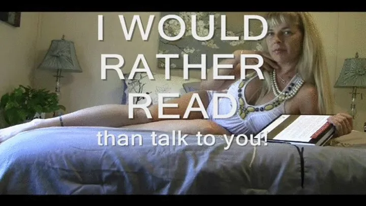 I Would Rather Read