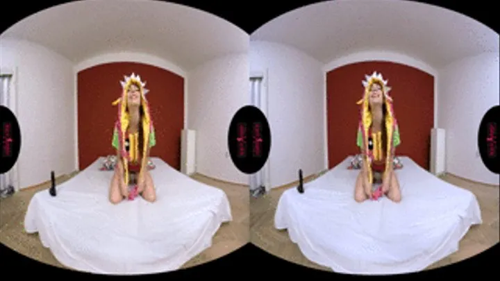 3D - VR - Young cosplay girl masturbating