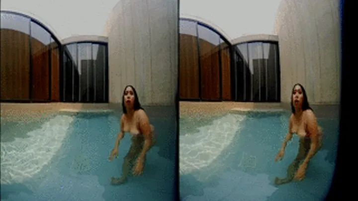 3D - VR - Girl with big tits in the pool