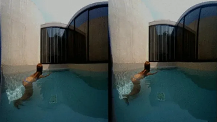 3D - VR - Outdoor Pool hot tits and fingering