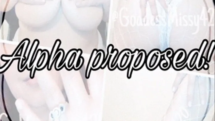 Alpha Proposed! Photo Set