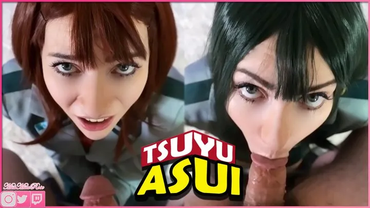 Ochako X Tsuyu: MHA Girls Suck Your Cock