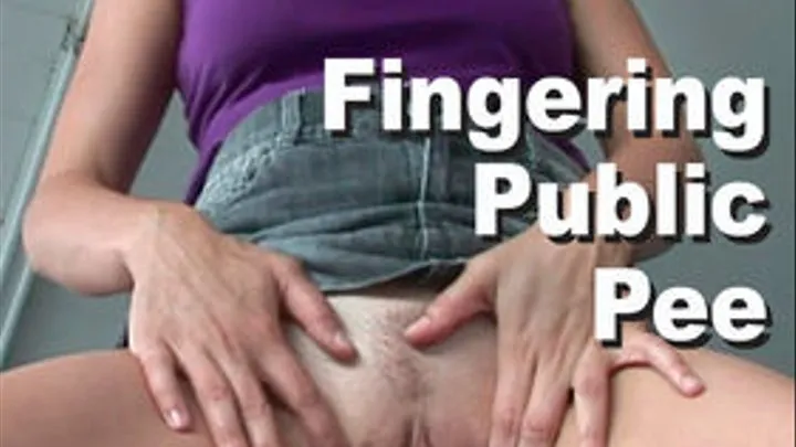 Becky LeSabre : Fingering Pink Public Pee