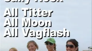Alli Pink & Ashley Shy & Kansas & Sally Nock : All Titter Moon Vagflash