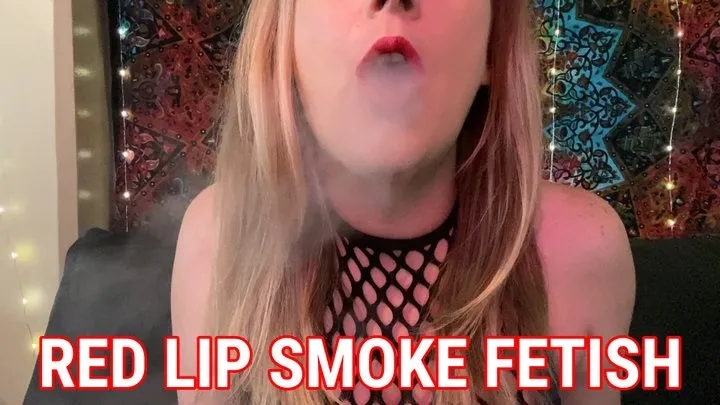 Red Lipstick Smoke Fetish v1178