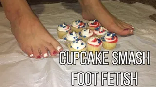 Cupcake Smash Foot Fetish v935