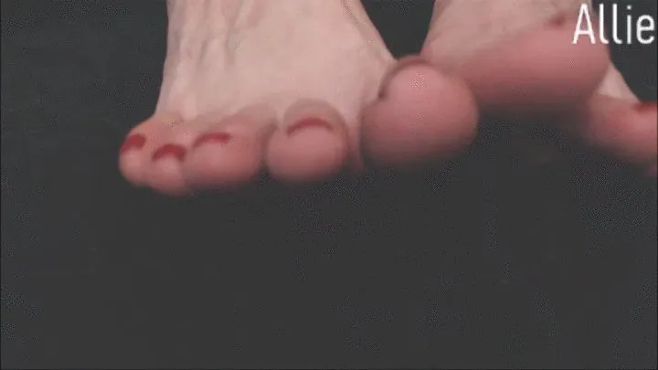 Foot Fetish Red Toes