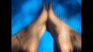 Lustful yoga feet