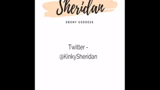 Ebony Goddess Sheridan - Rubbing your cum all over my lips