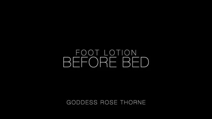 Foot Lotion Before Bed