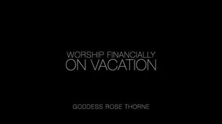 Worship Financially On Vacation