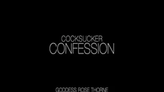 Cocksucker Confession