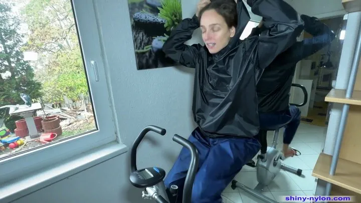 Fitness in shiny rain gear - 126