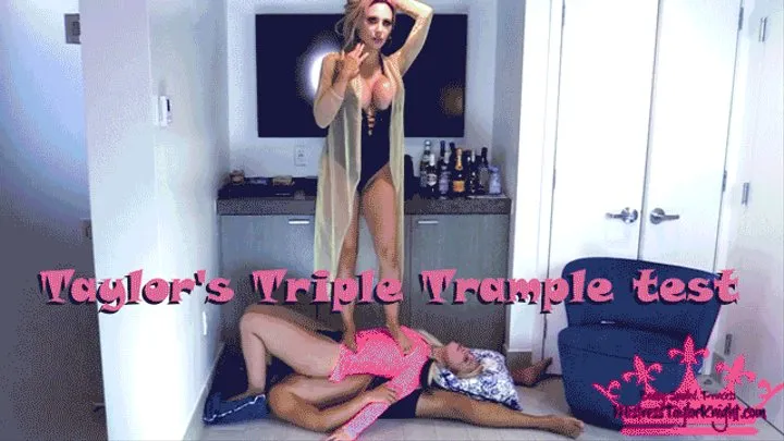 Slavegirl's 1st Trample Lesson!