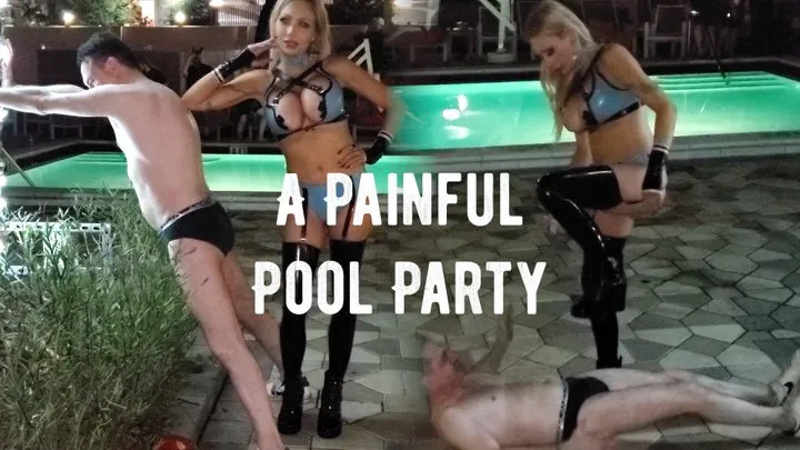 A Painful Public Pool Party!