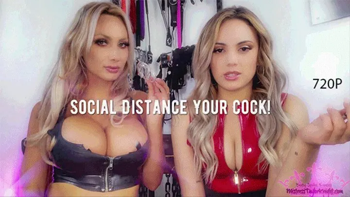 Social Distance your Cock! w Nika & Taylor - Chastity