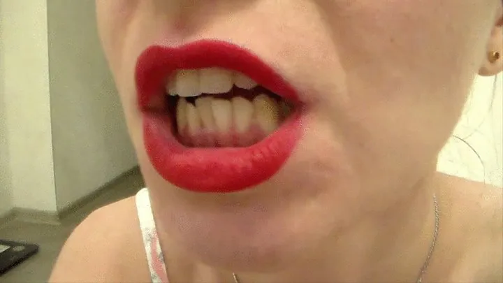 I want you to bite the male body in red lipstick*