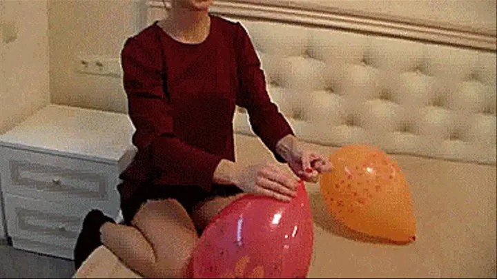 Julia and her balloons!