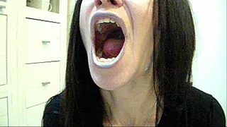 miss milena's open mouth i want to see your larynx, yawn long and wide*