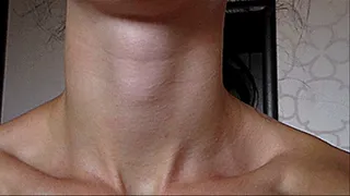 Adam's apple and neck...