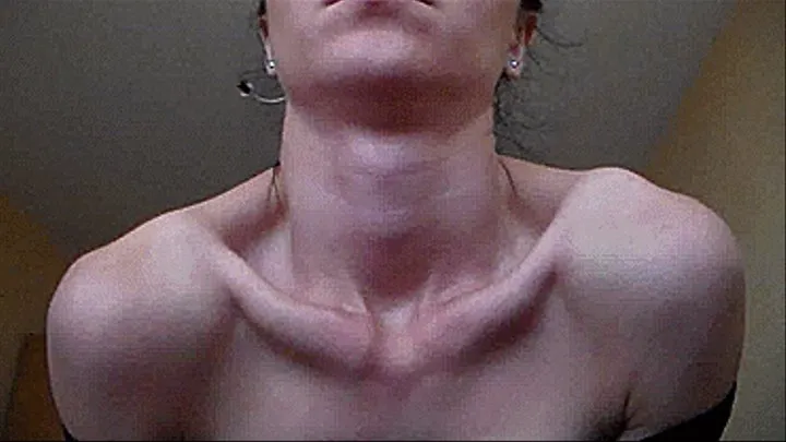 Neck and Adam's apple.