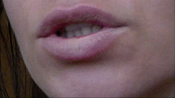 Wet lips of Milena.