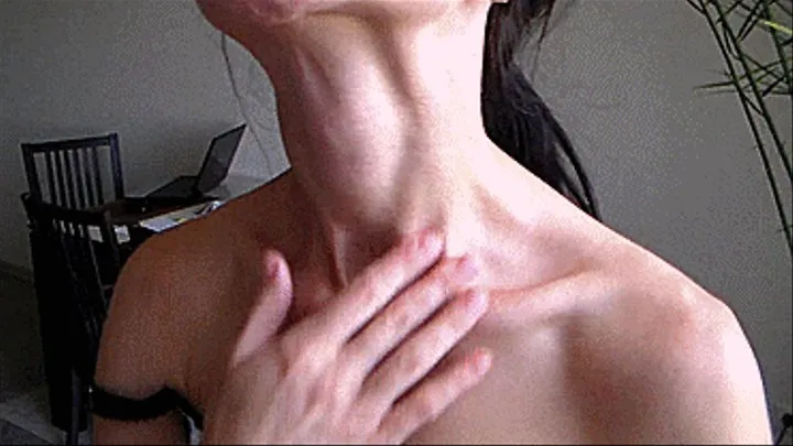 Sexy and submerged Adam's apple...