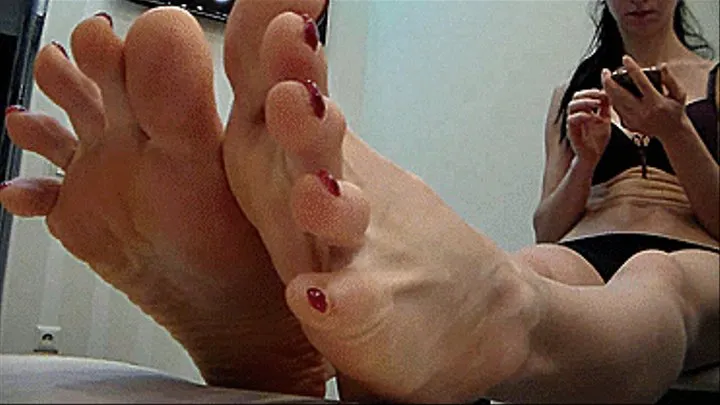 Charming feet of Milena