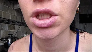 My sexy lips with red lipstick